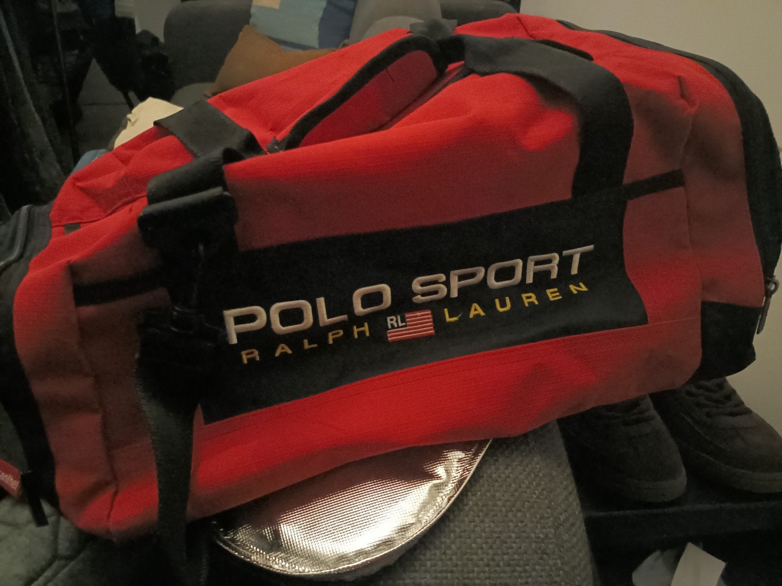 Vintage Polo Sport Ralph Lauren tas sporttas, Verzenden, Zo goed als nieuw