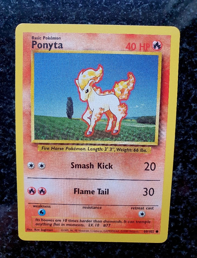 Pokemon Ponyta, Ophalen of Verzenden, Zo goed als nieuw, Losse kaart