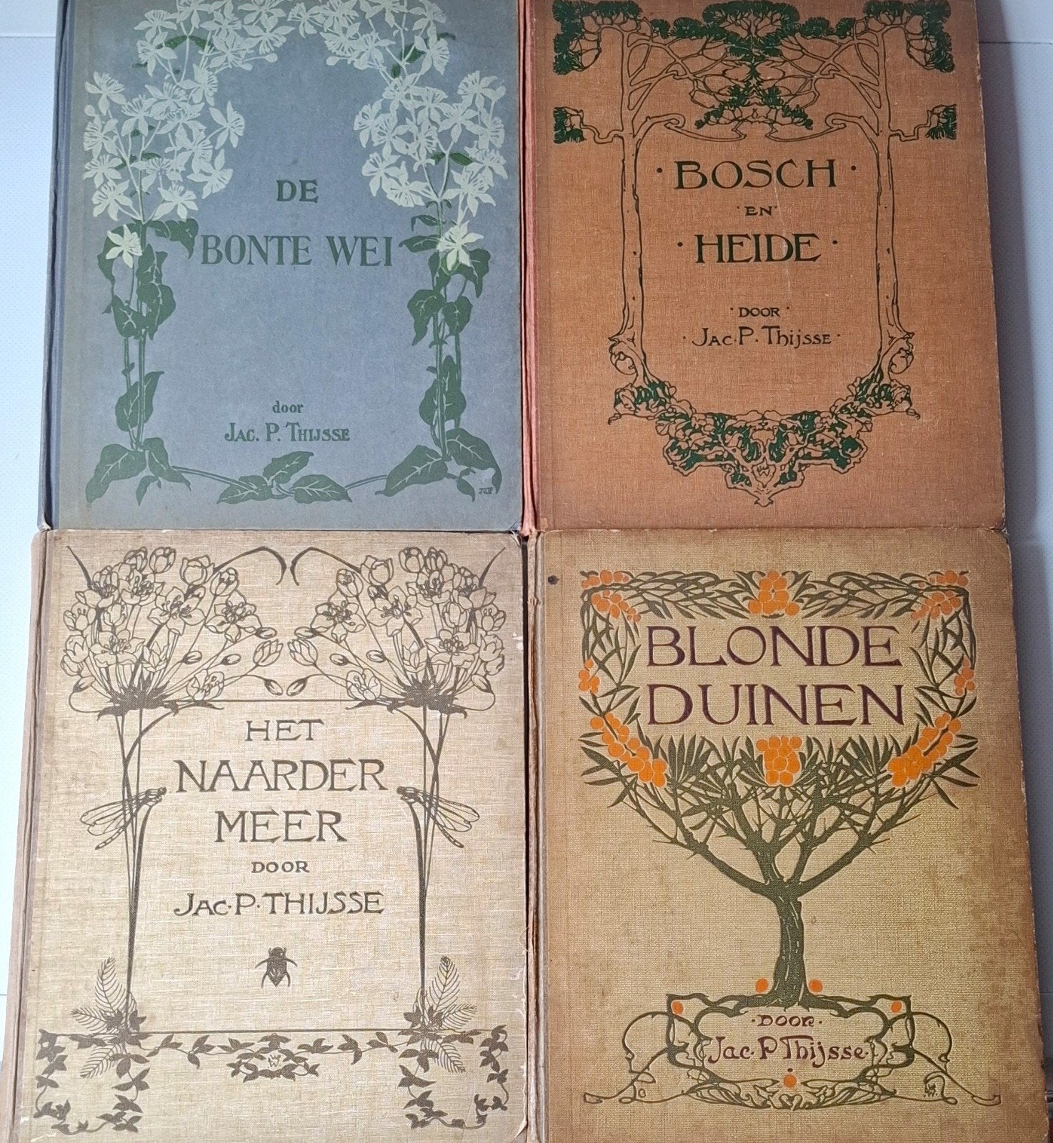 Verkade Albums Jac. P. Thijsse - Oude Natuurboeken 1910-1913, Ophalen of Verzenden, Gelezen, Natuur algemeen, Jac. P. Thijsse