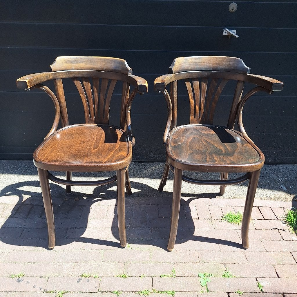 2 Thonet Café Stoelen / Bistro Stoelen, Ophalen, Gebruikt, Twee, -