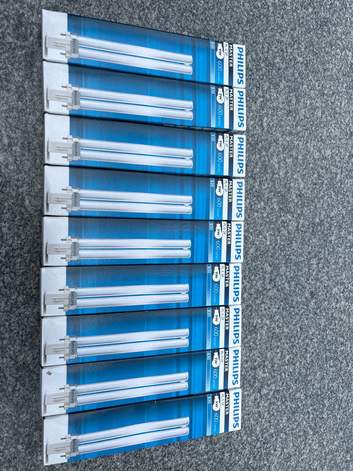 Philips Master PL-S 2P 9W 830 spaarlampen (9stuks), Philips, Nieuw, Ophalen of Verzenden, Spaarlamp