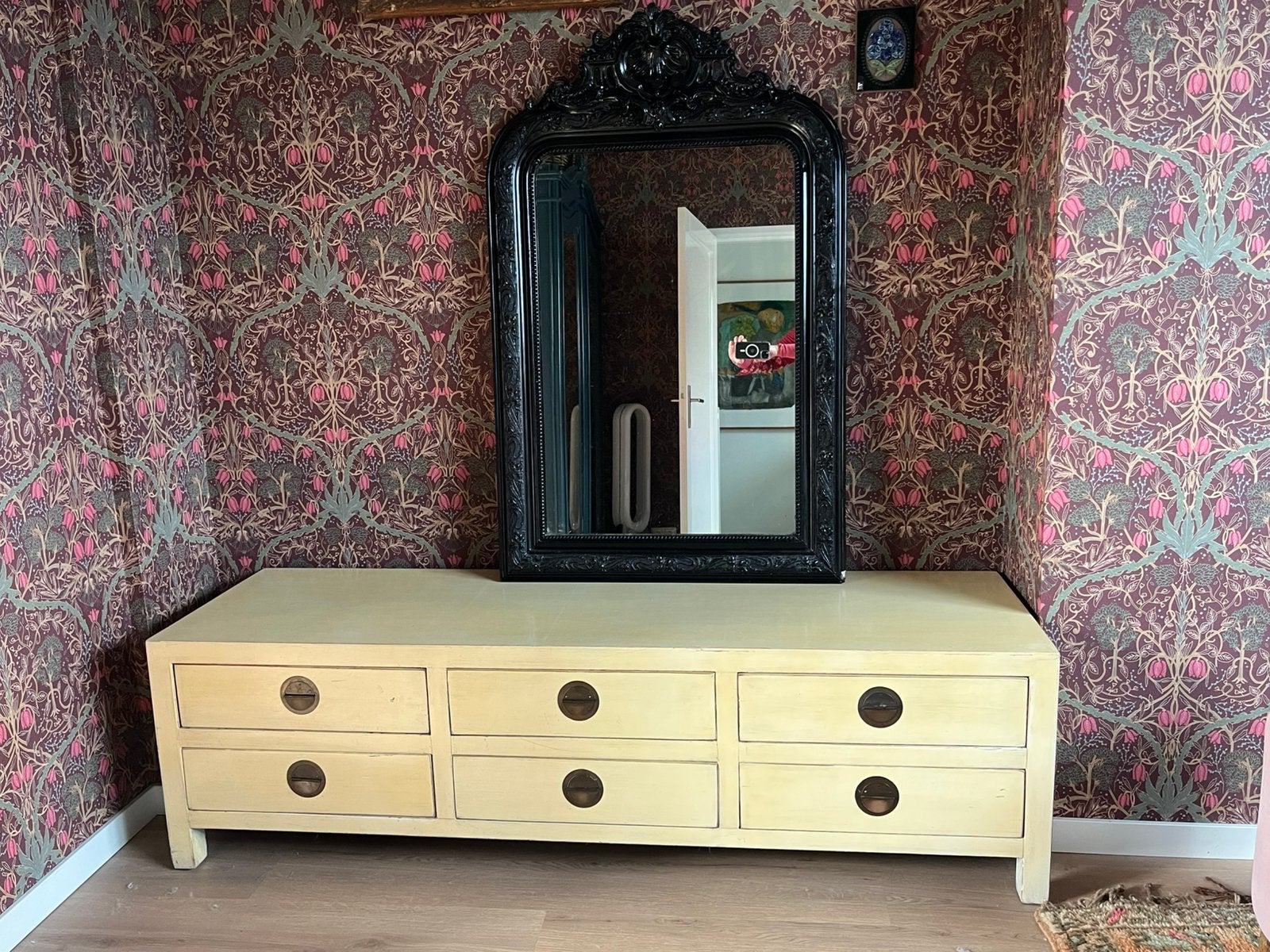 Chinese kast / dressoir / tv-kast 172 cm breed, Ophalen, Gebruikt, Chinees Aziatisch Chinoiserie, 150 tot 200 cm