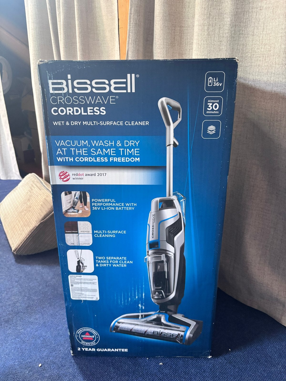 Bissell Crosswave Cordless - Nieuw in doos, Overige merken, Reservoir, Ophalen, Combi-reiniger