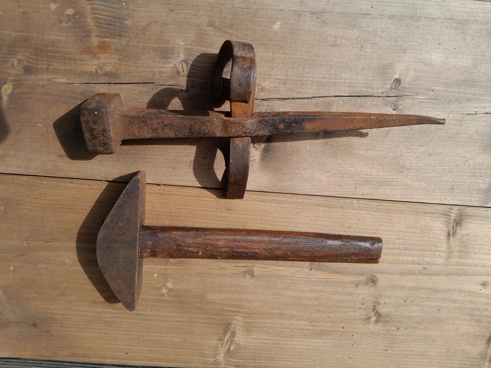 Haarhamer met haarspit Brabants model voor zeis/zicht, Ophalen of Verzenden