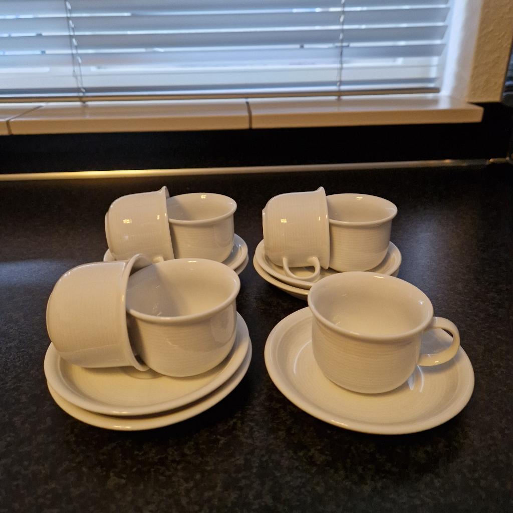 Thomas Trend Wit verschillende kop en schotels, Huis en Inrichting, Keuken | Servies, Ophalen, Zo goed als nieuw, Effen, Kop(pen) en/of Schotel(s)