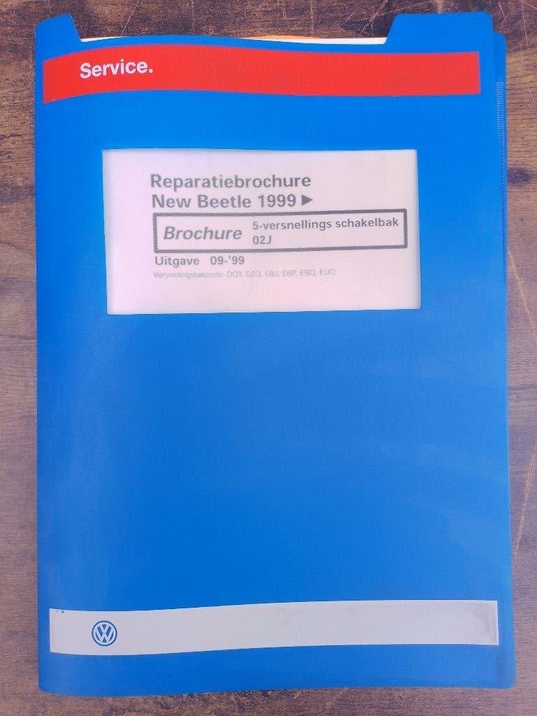 Vw New Beetle dealer werkplaatsboek versnellingsbak 02J, Verzenden, Gelezen, Volkswagen