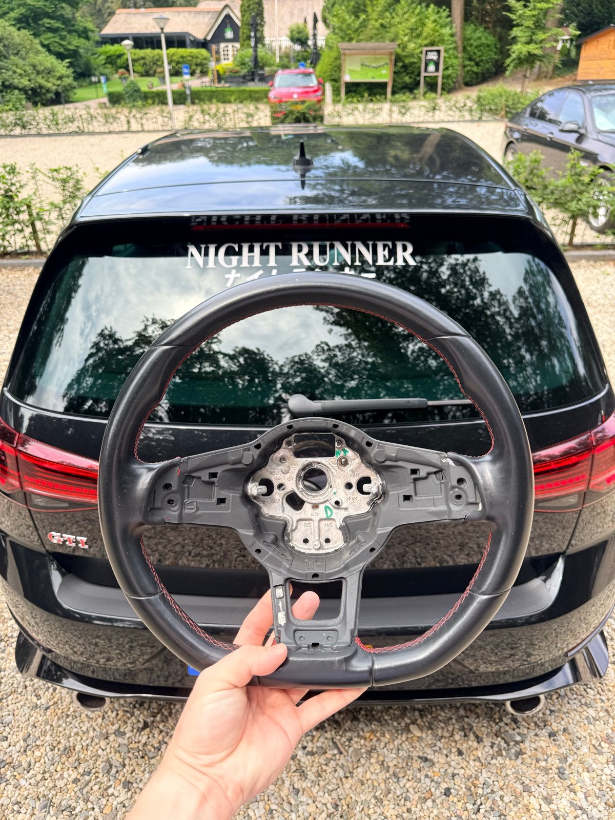 Original Stuurwiel skelet/frame met rode stiksels Golf 7,5, Ophalen of Verzenden, Gebruikt