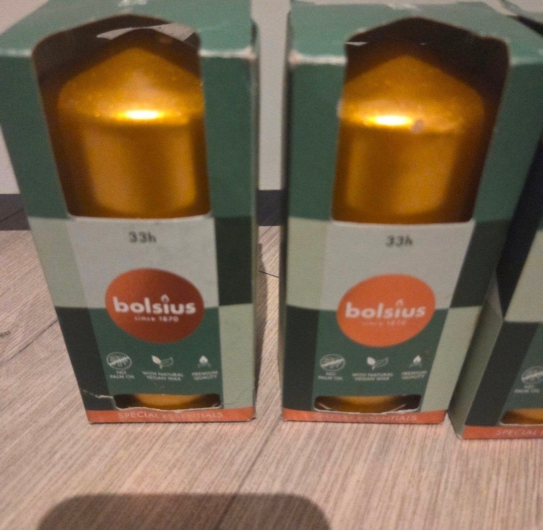 Bolsius Gouden Kaarsen - Nieuw in Verpakking (8 stuks), Ophalen, Kaars, Goud, Was