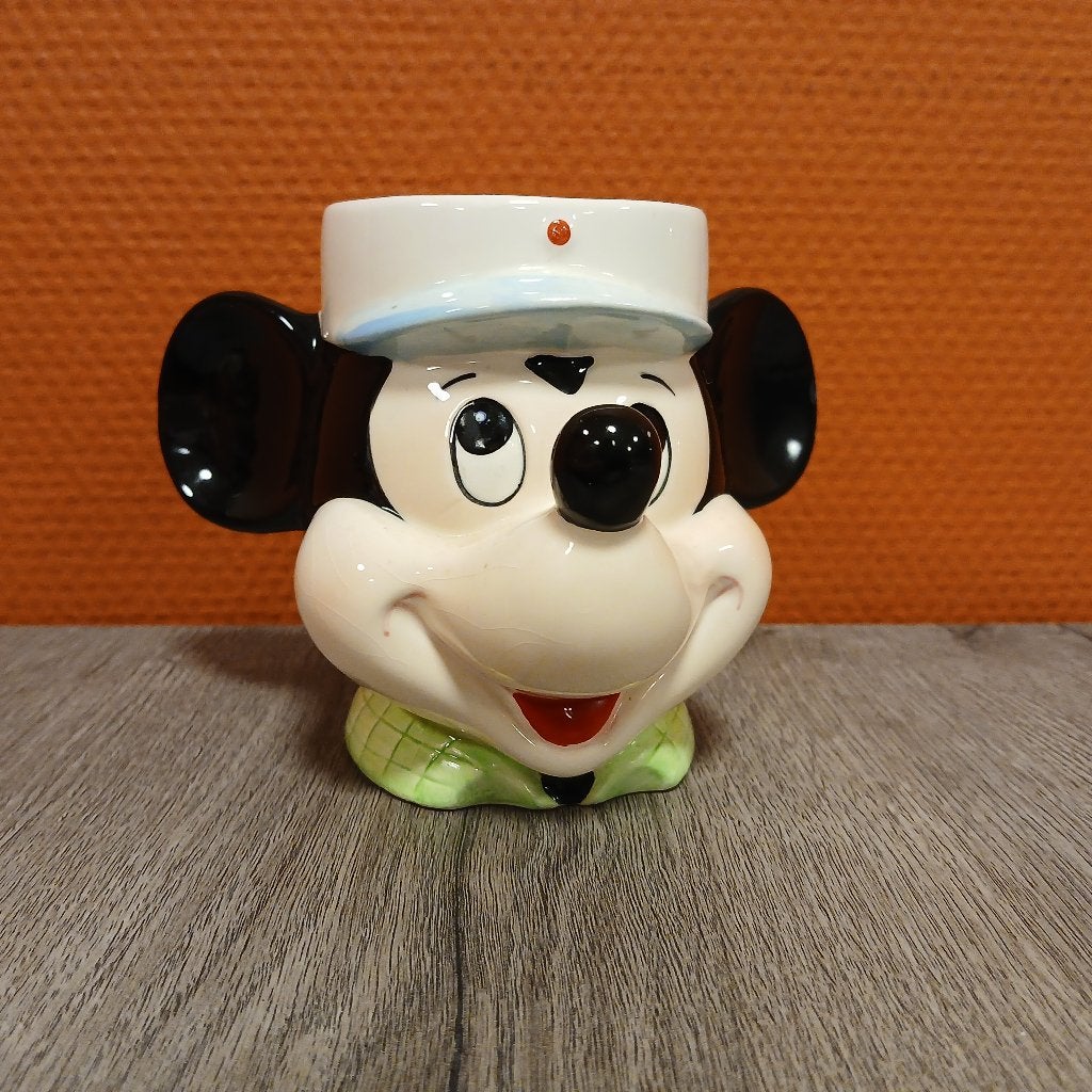 mickey mouse mok, Verzamelen, Disney, Gebruikt, Servies, Mickey Mouse, Ophalen of Verzenden