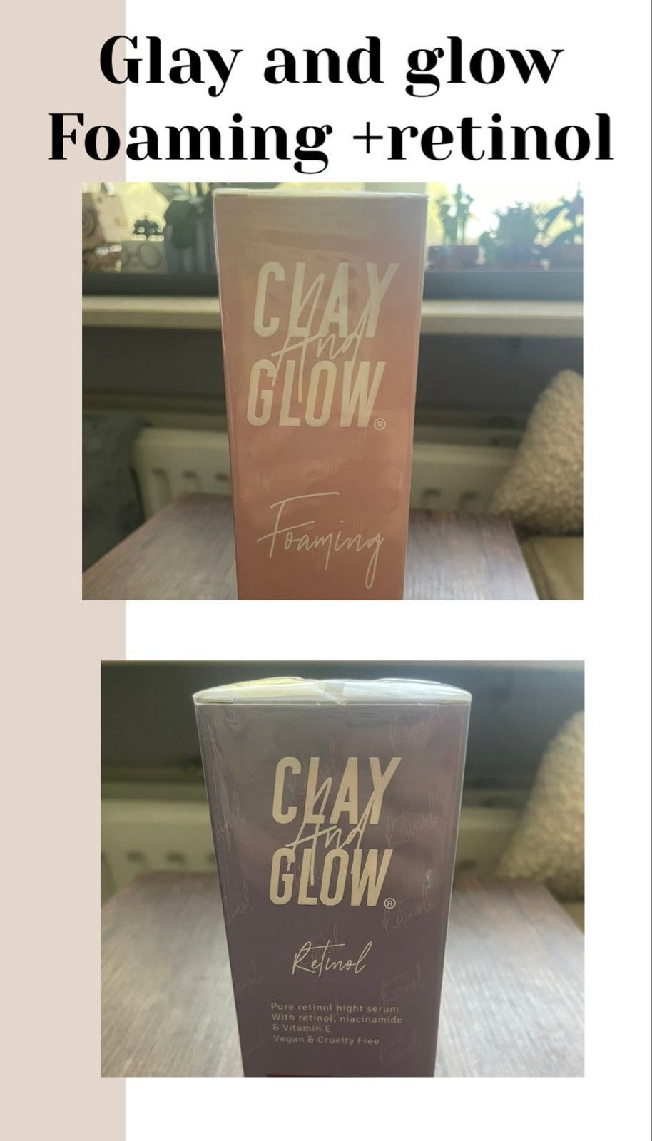 Clay And Glow Foaming + Retinol, Verzenden, Nieuw, Gehele gezicht, Verzorging