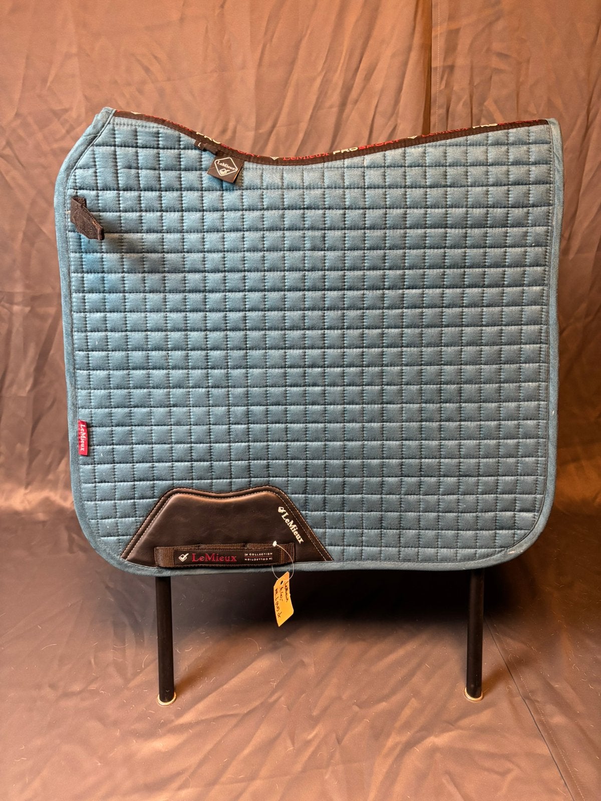 Suede blauw LeMieux dekje Full, Dieren en Toebehoren, Full (L), Gebruikt, Dressuurdekje, Ophalen of Verzenden