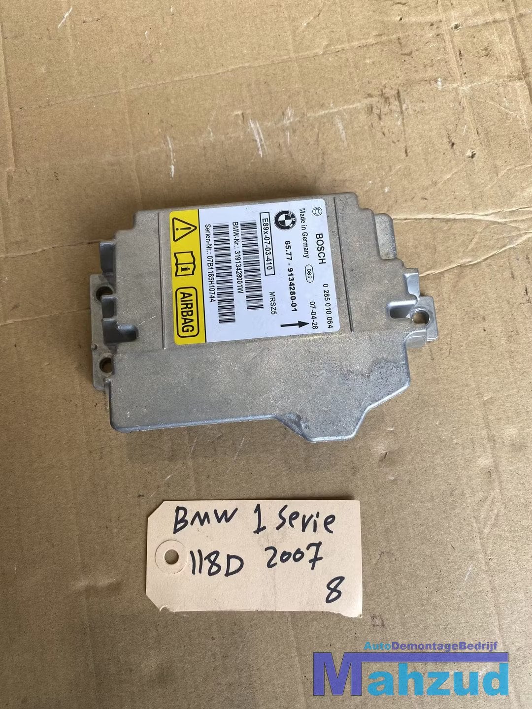 BMW 1 SERIE E87 Airbag module 6577913428001, Petuelring 130
80788  Munich, DE, Gebruikt, Info@bmw.de, Ophalen of Verzenden