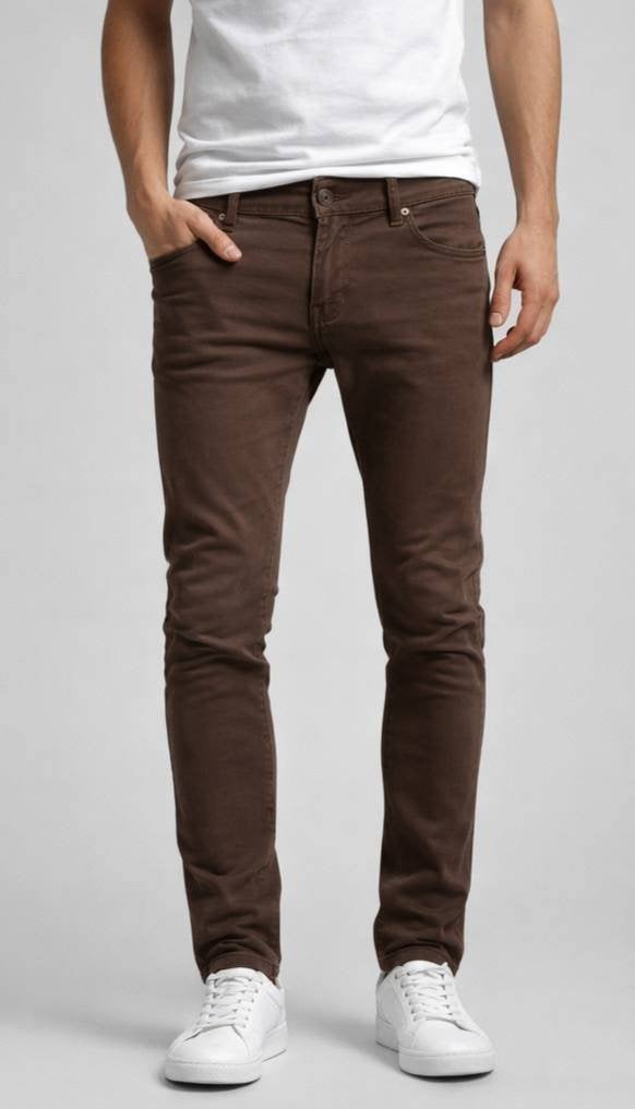 Bruine chino Clockhouse slim fit W30 L30, Ophalen, Bruin, Clockhouse, Gedragen