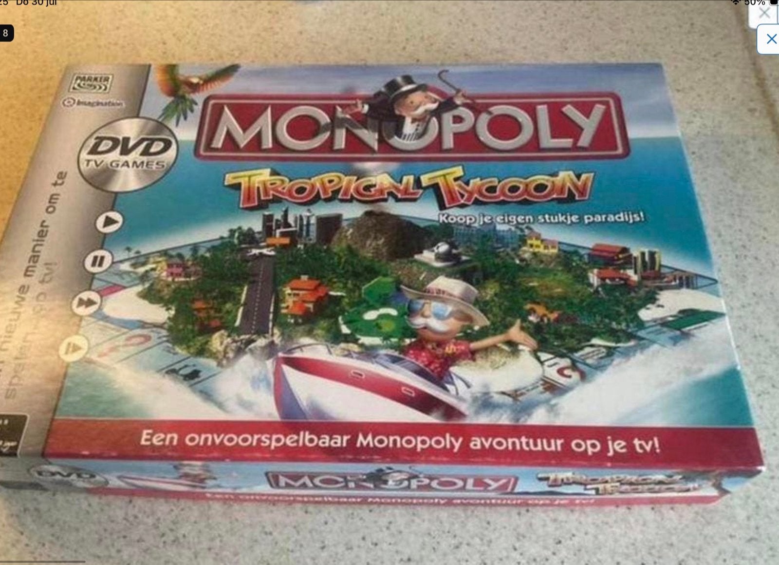 Monopoly Tropical Tycoon - Compleet bordspel met DVD, Hobby en Vrije tijd, Gezelschapsspellen | Bordspellen, Drie of vier spelers