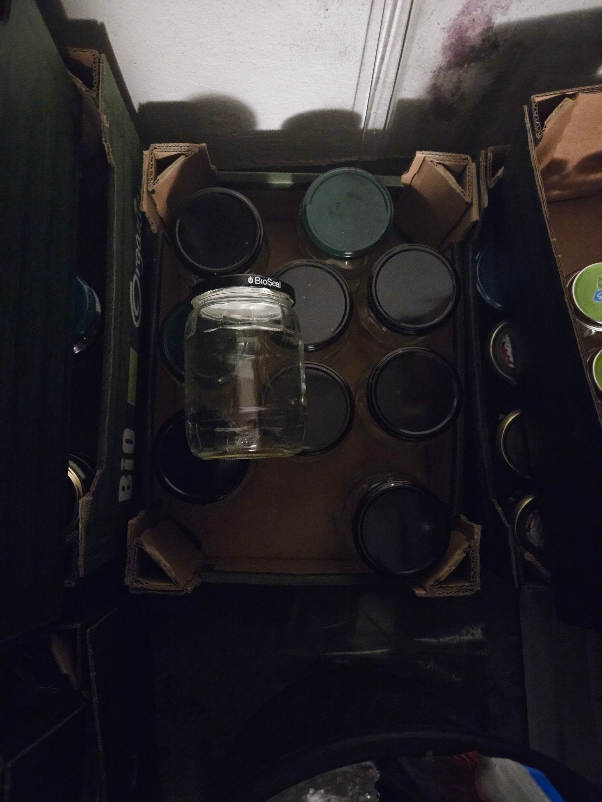 Glazen potjes 500 ml - Ideaal voor appelmoes  of inmaken, Voorraadpot, Ophalen, Gebruikt, Glas