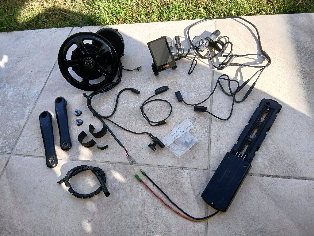 Bafang middenmotor MM G340 250 13 / 250W 36V luxe ombouw kit, Fietsen en Brommers, Ophalen, Gebruikt, Motor, Fatbike