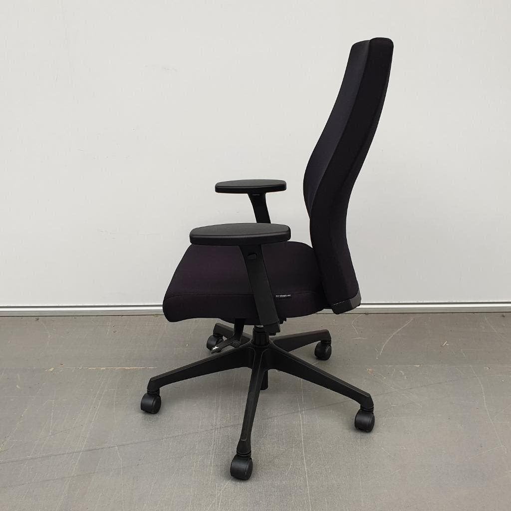 Nieuwe bureaustoel werkstoel zwarte stof instelbaar, Ophalen, Nieuw