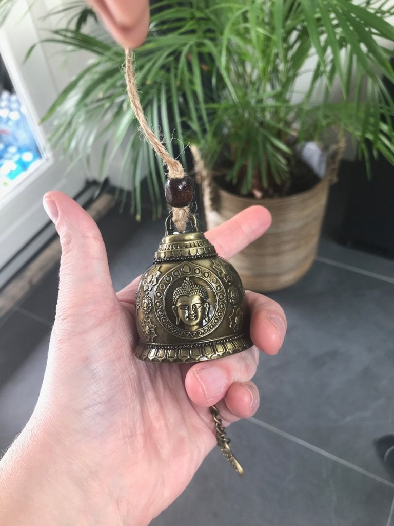 Oosterse windgong met boeddha wind gong metaal, Verburgt Vintage, Nieuw, Ophalen of Verzenden, https://verburgtvintage.nl/#contact