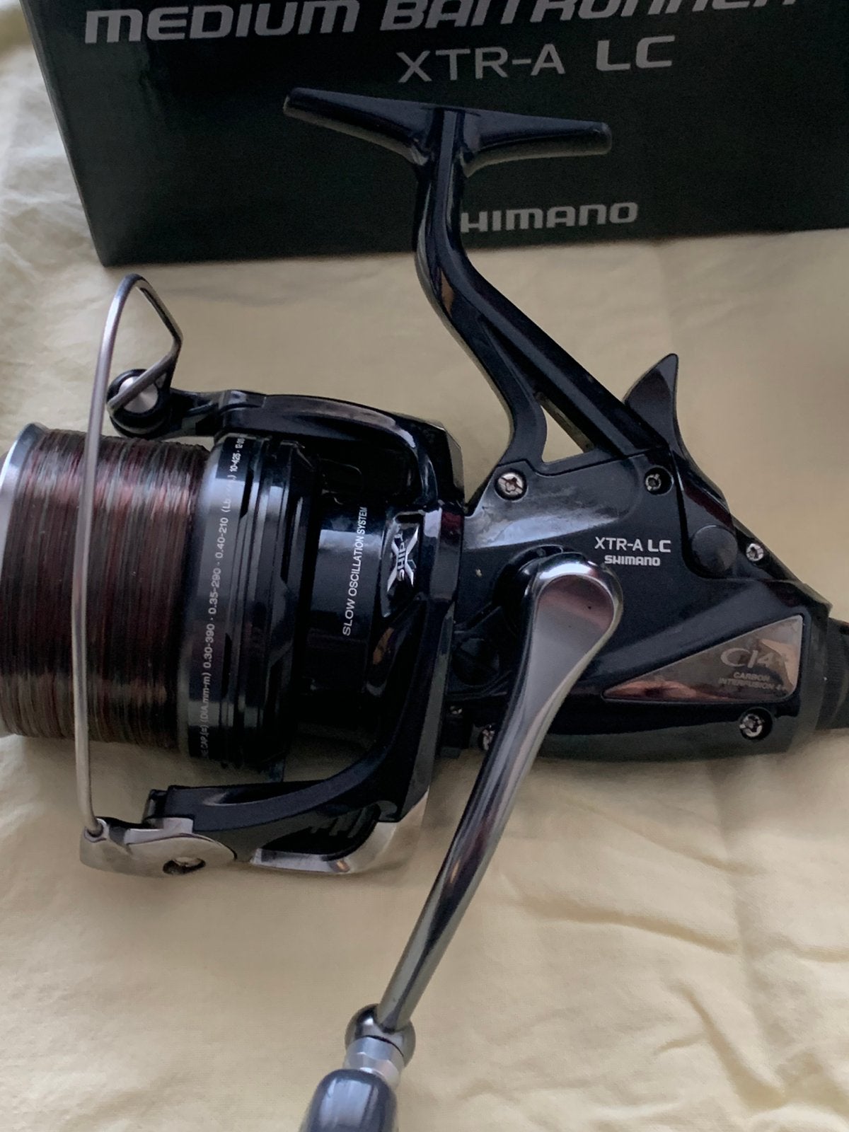Shimano Medium Baitrunner CI4+ XTR-A LC.   1 Molen !, Watersport en Boten, Ophalen of Verzenden, Zo goed als nieuw, Molen