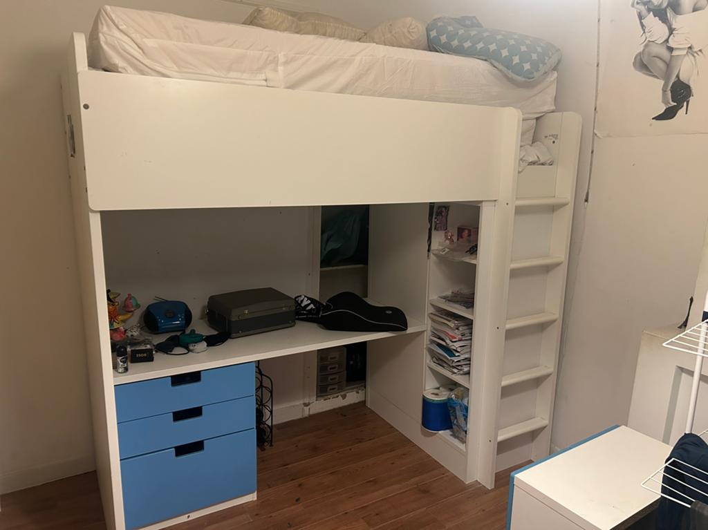 SMÅSTAD ikea hoogslaper, Ophalen, Gebruikt, Hoogslaper