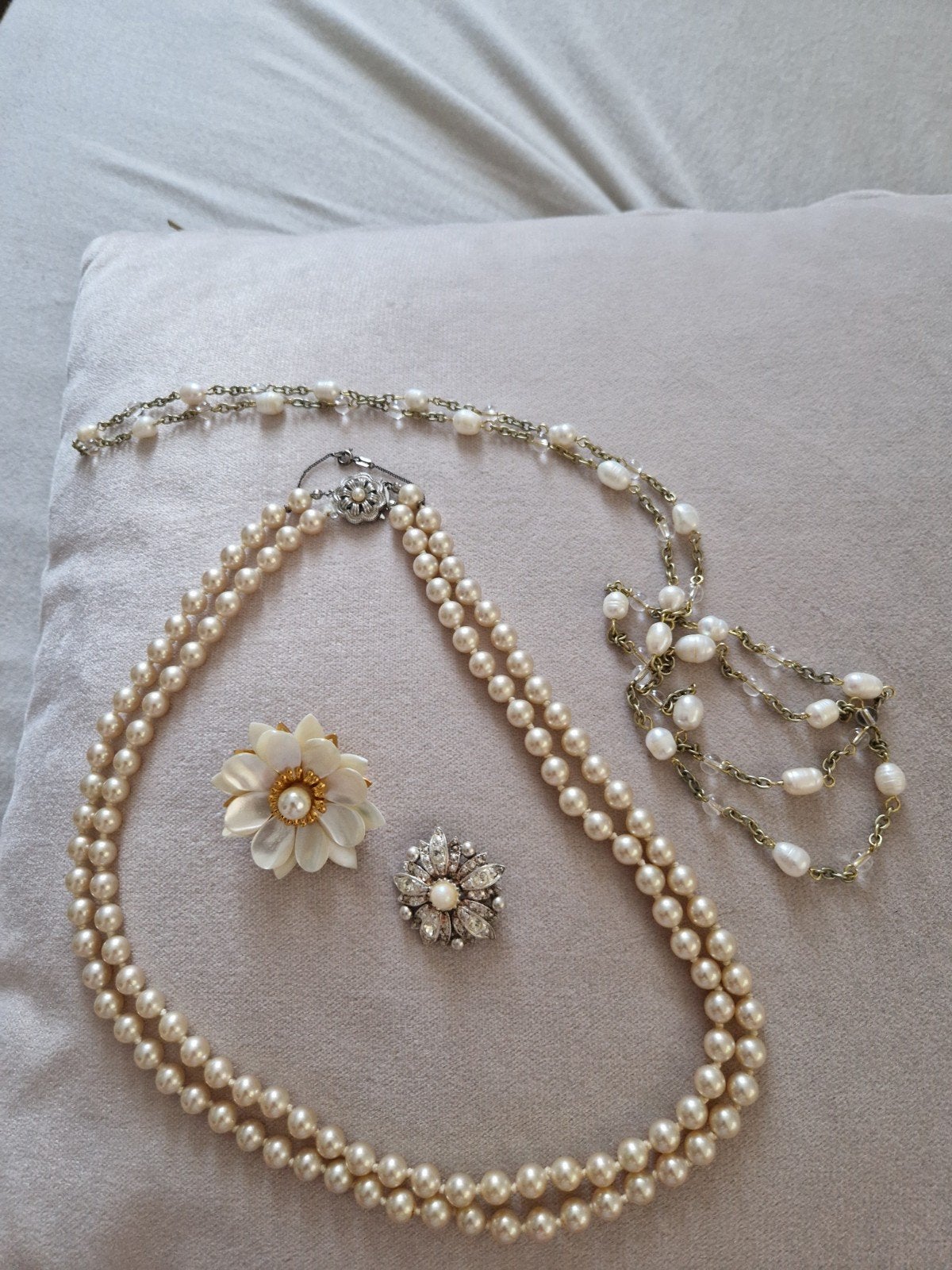 Parelketting van zilver 835, Ophalen of Verzenden, Gebruikt, Wit, Zilver
