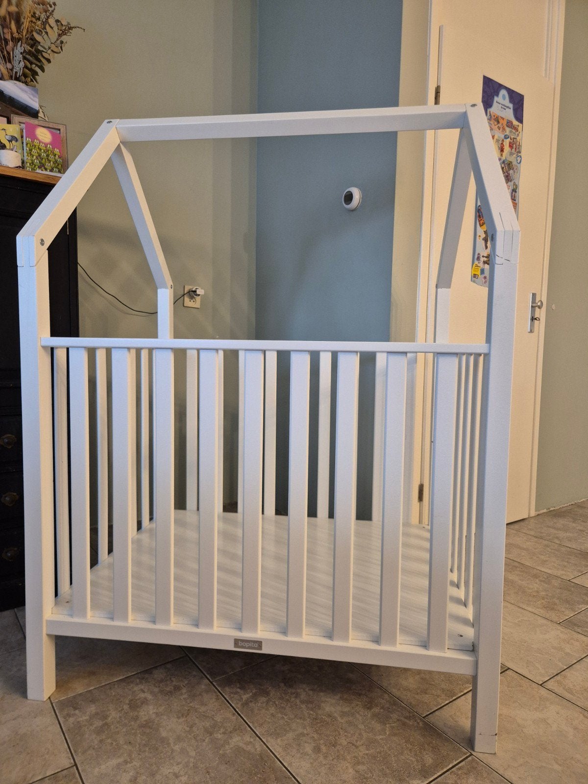 Bopita huisbox met matras - Wit, Kinderen en Baby's, Ophalen, Gebruikt, 70 tot 85 cm, 140 tot 160 cm