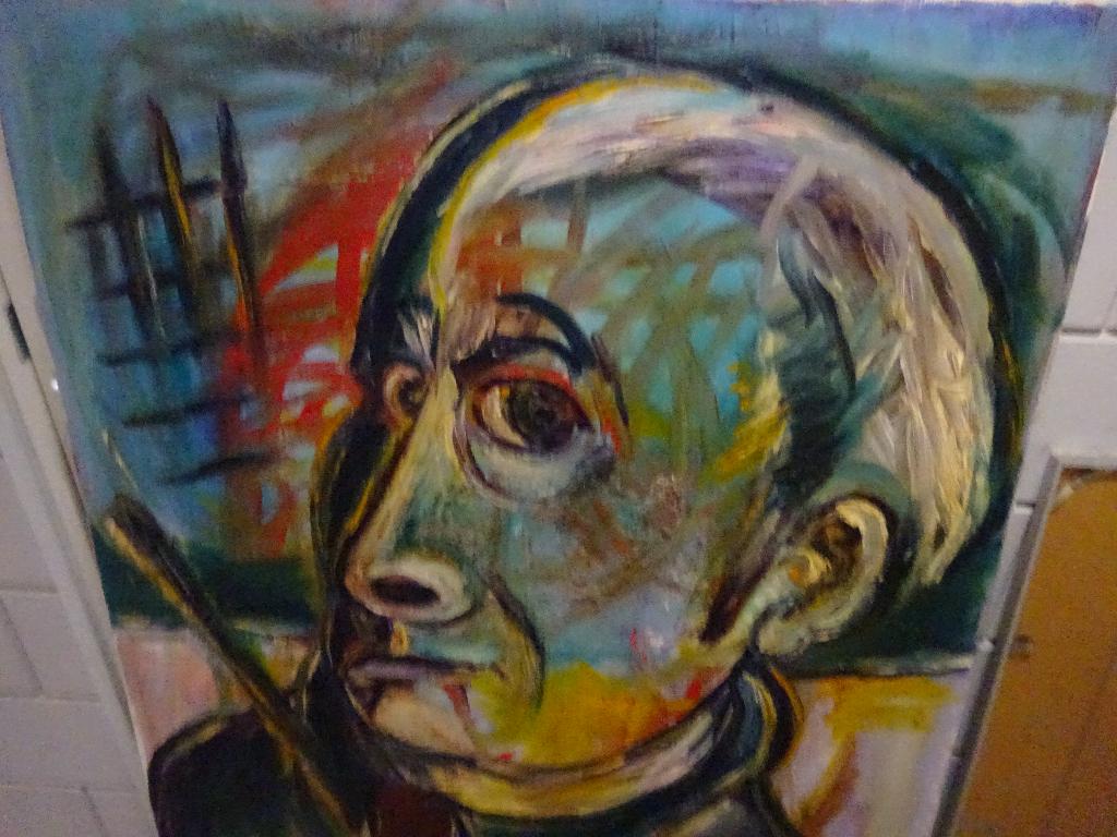Olie verf Schilderij, Antiek en Kunst, Kunst | Schilderijen | Abstract, Ophalen of Verzenden