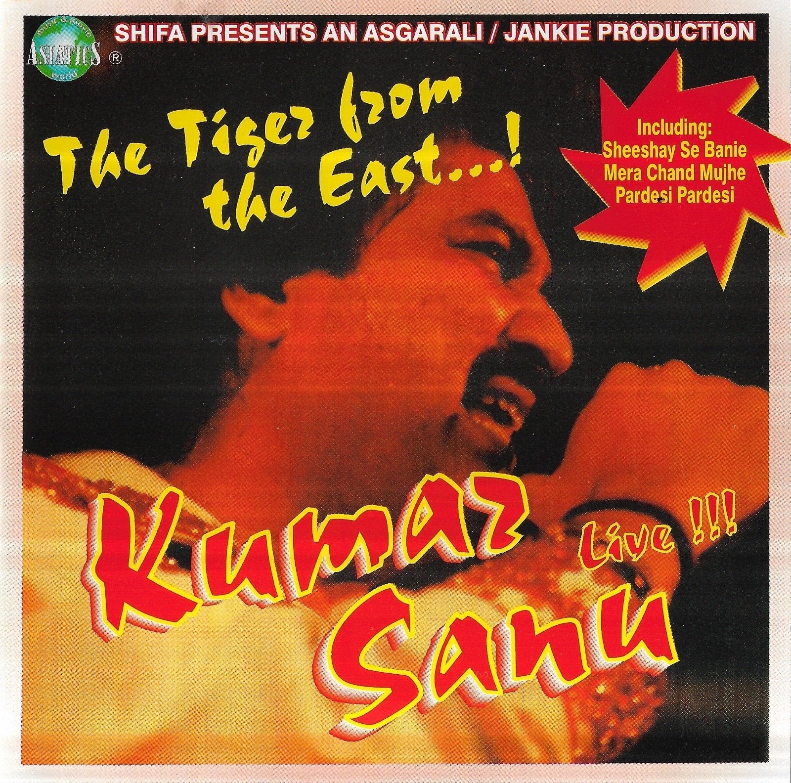 Kumar Sanu - The Tiger from the East Live!!! CD, Cd's en Dvd's, Cd's | Wereldmuziek, Ophalen of Verzenden, Gebruikt, Live-album