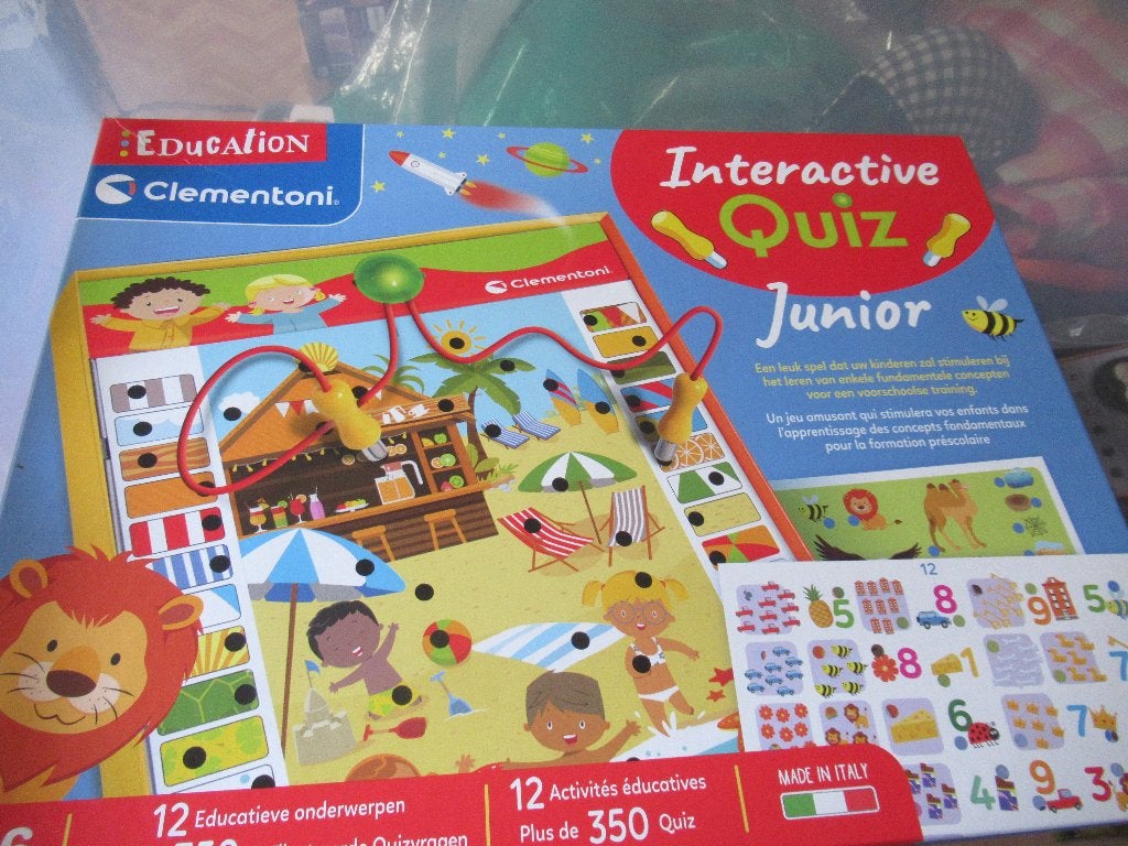 Clementoni Education - INTERACTIEVE QUIZ JUNIOR, Ophalen of Verzenden, Nieuw, Taal en Lezen, Met licht