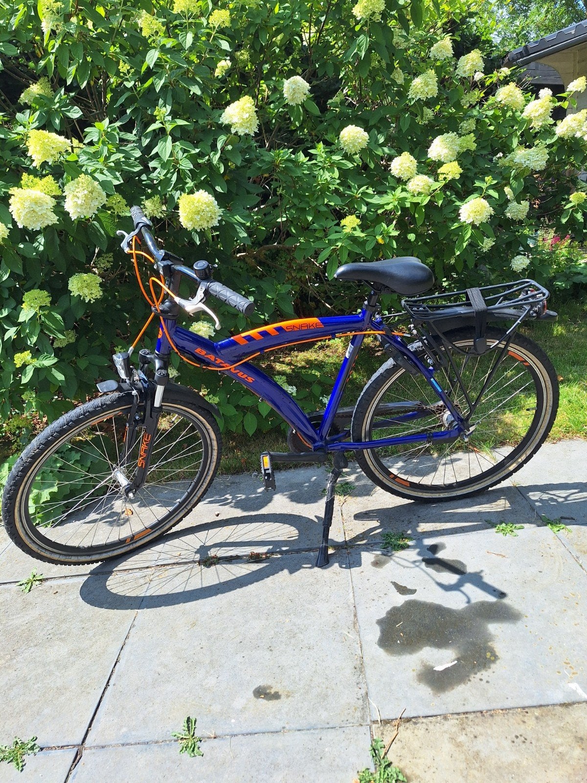 Batavus Snake 26" blauw / oranje, 26 inch of meer, Terugtraprem, Versnellingen, Batavus