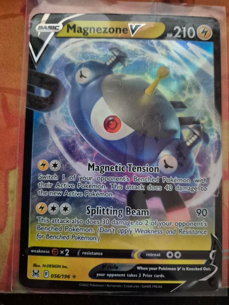 Magnezone V Pokémon kaart - Packfresh, Ophalen of Verzenden, Nieuw, Losse kaart, Foil