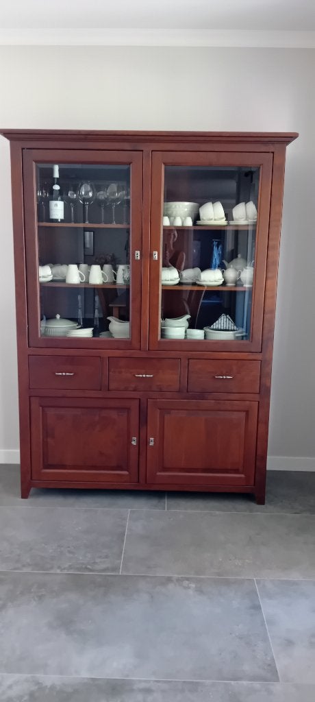 Buffetkast, Ophalen, Glas, Gebruikt, 200 cm of meer