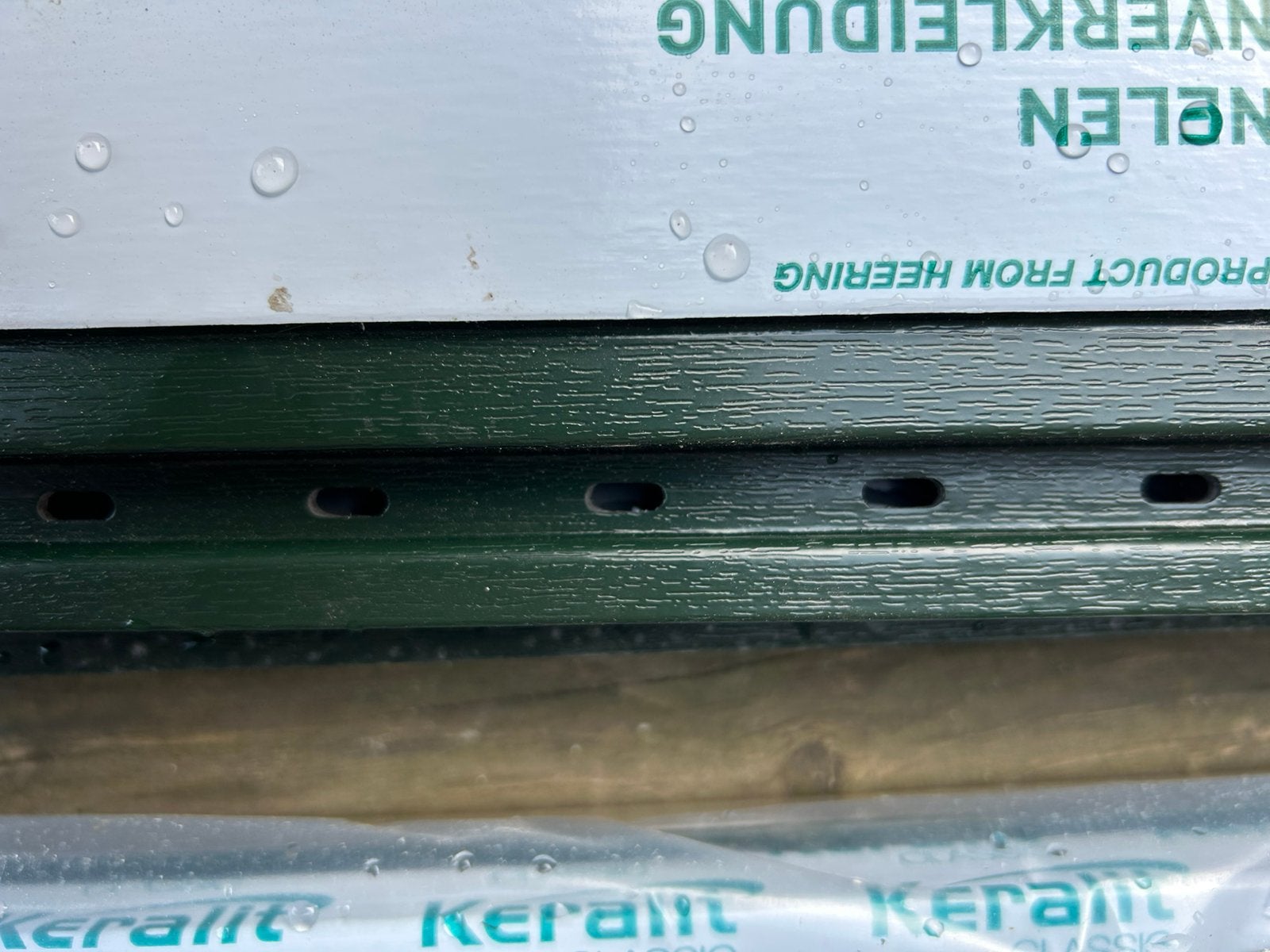 Keralit sponningdelen + opsluitstukken RAL6009, Ophalen, Nieuw, Overige materialen
