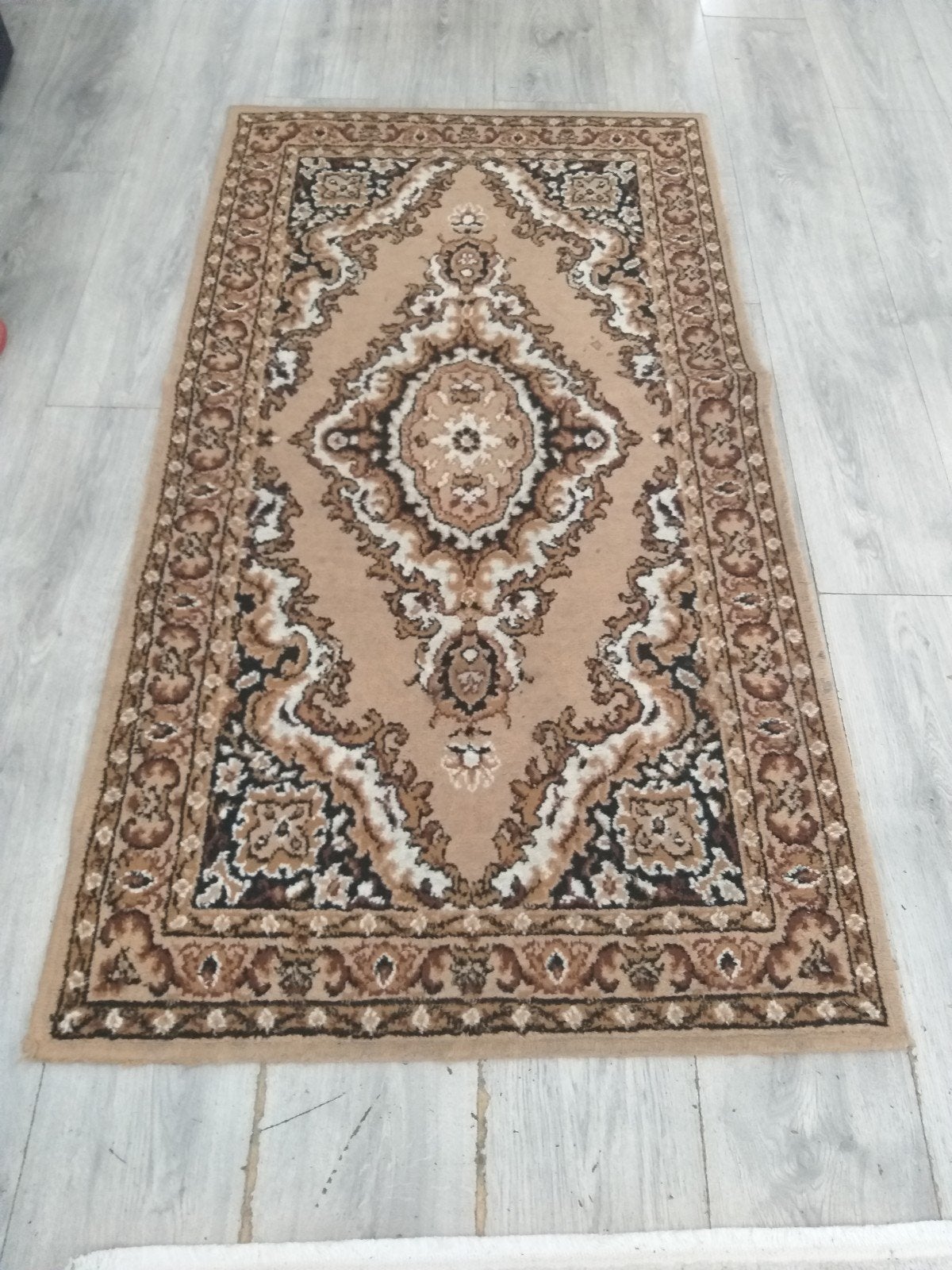 Te koop 2 stuks tapijten 1.46 cm lang 80 cm breed samen 20 e, Ophalen, Gebruikt, Rechthoekig, 50 tot 100 cm