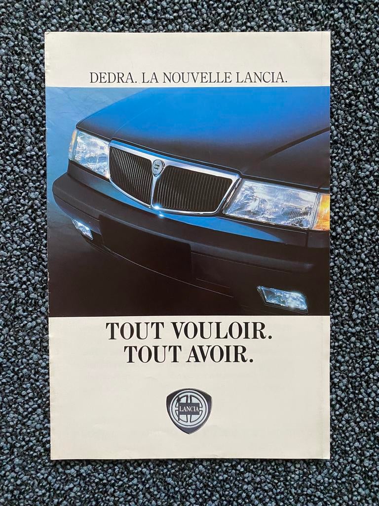 Lancia Dedra autofolder (januari 1990), Ophalen of Verzenden, Zo goed als nieuw, Overige merken