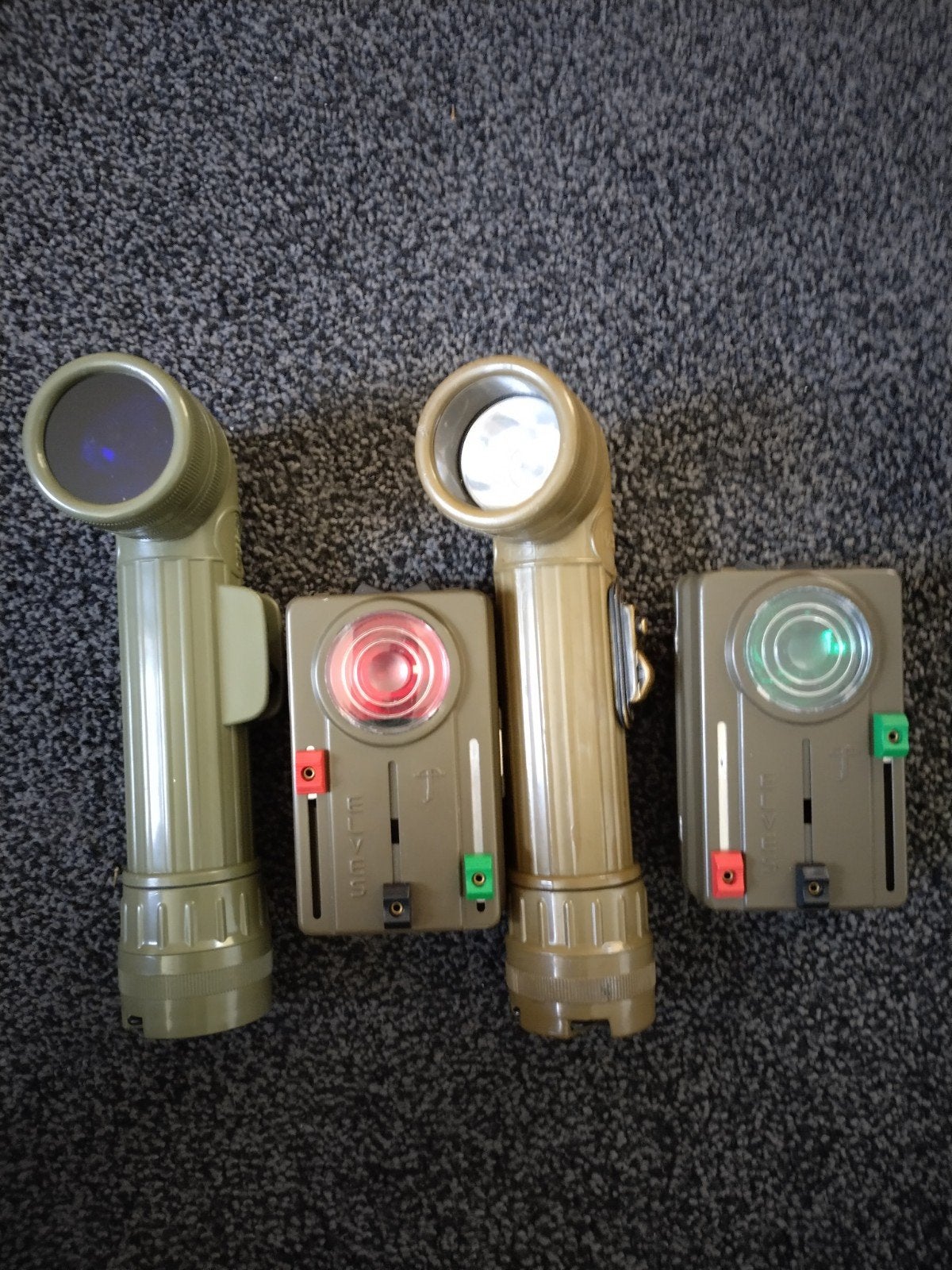 Militaire Seinlampen 4 Stuks., Ophalen of Verzenden, Landmacht, Nederland