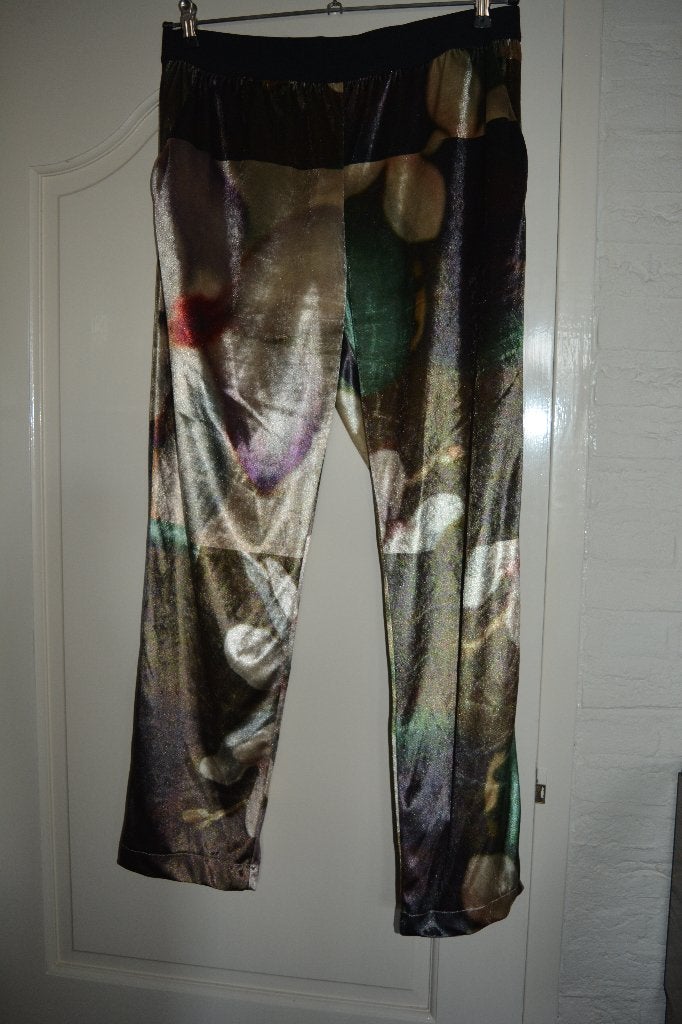 Just in Case, leuke fluwelen pantalon, maat 42, Meerkleurig, Maat 42/44 (L), Ophalen of Verzenden, Zo goed als nieuw