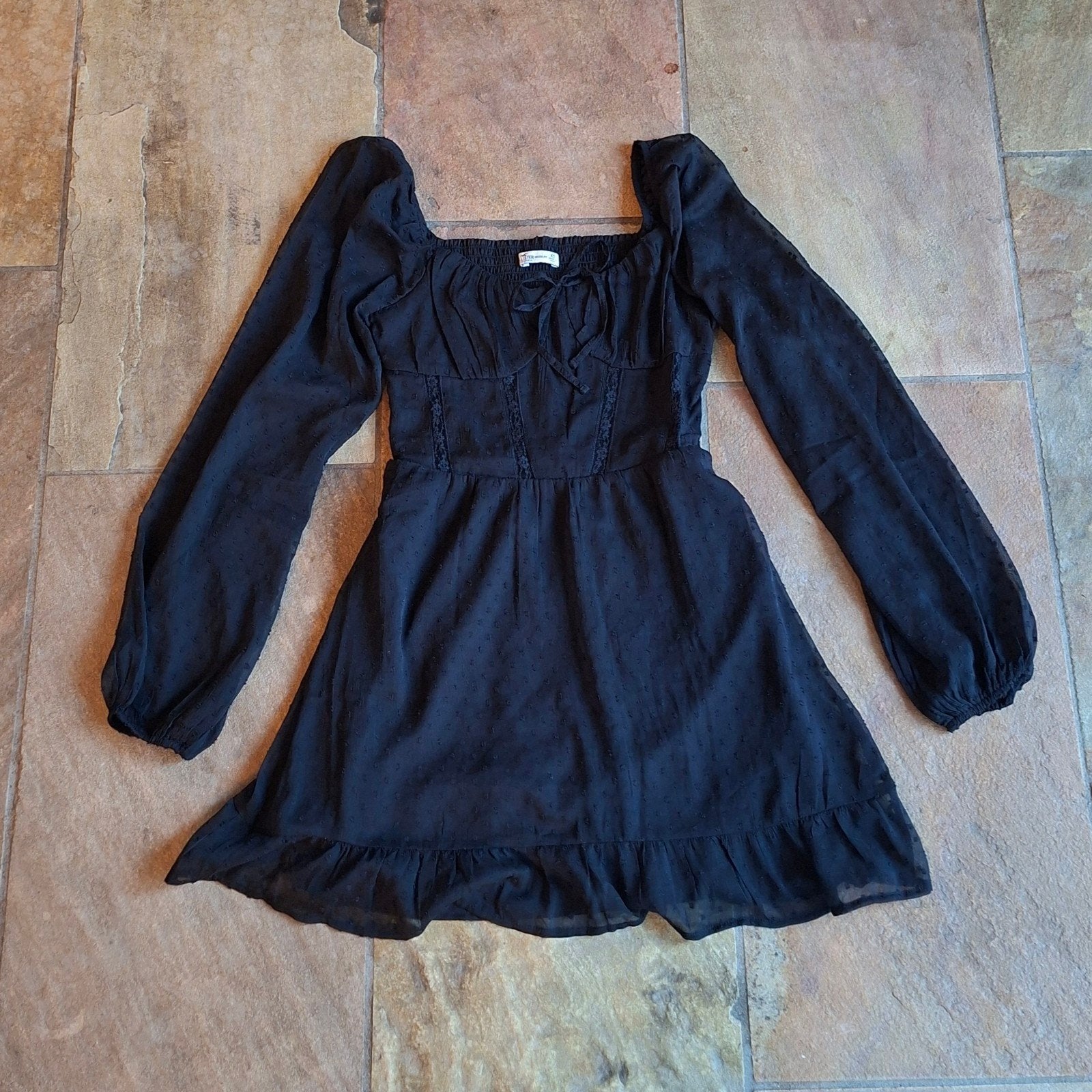 Zwart jurkje - Hollister - Maat XS, Kleding | Dames, Jurken, Zwart, Nieuw, Ophalen of Verzenden, Maat 34 (XS) of kleiner