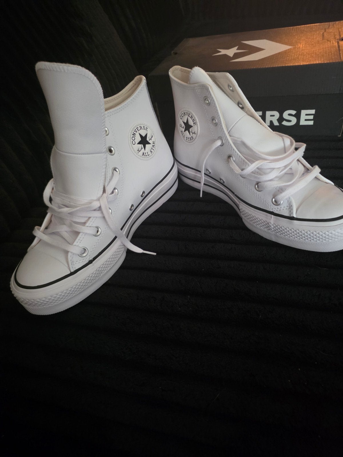 Nieuwe echt leren Converse All Stars wit maat 40, Wit, Nieuw, Converse, Ophalen of Verzenden