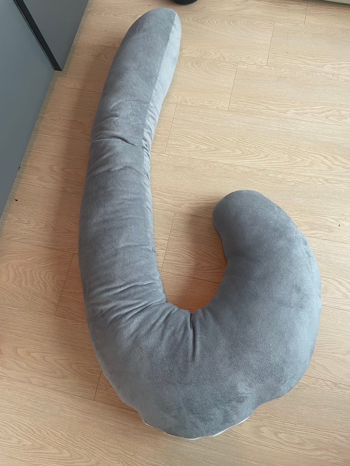 Comfortabel zwangerschapskussen / voedingskussen grijs, Ophalen of Verzenden, Gebruikt