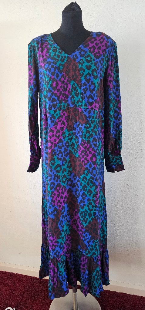 Fabienne Chapot Maxi Jurk met Luipaardprint Maat 36 (130125), Meerkleurig, Ophalen of Verzenden, Fabienne Chapot, Maat 36 (S)