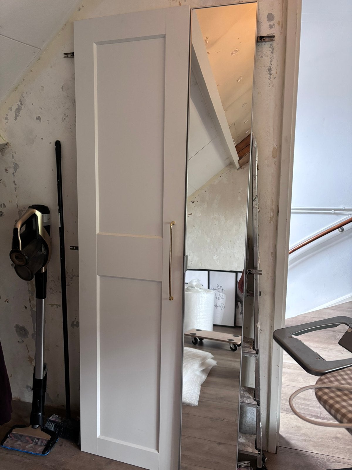 Pax kast deuren ikea 50 en 25cm spiegel, Ophalen, Minder dan 80 cm, Binnendeur, Minder dan 200 cm