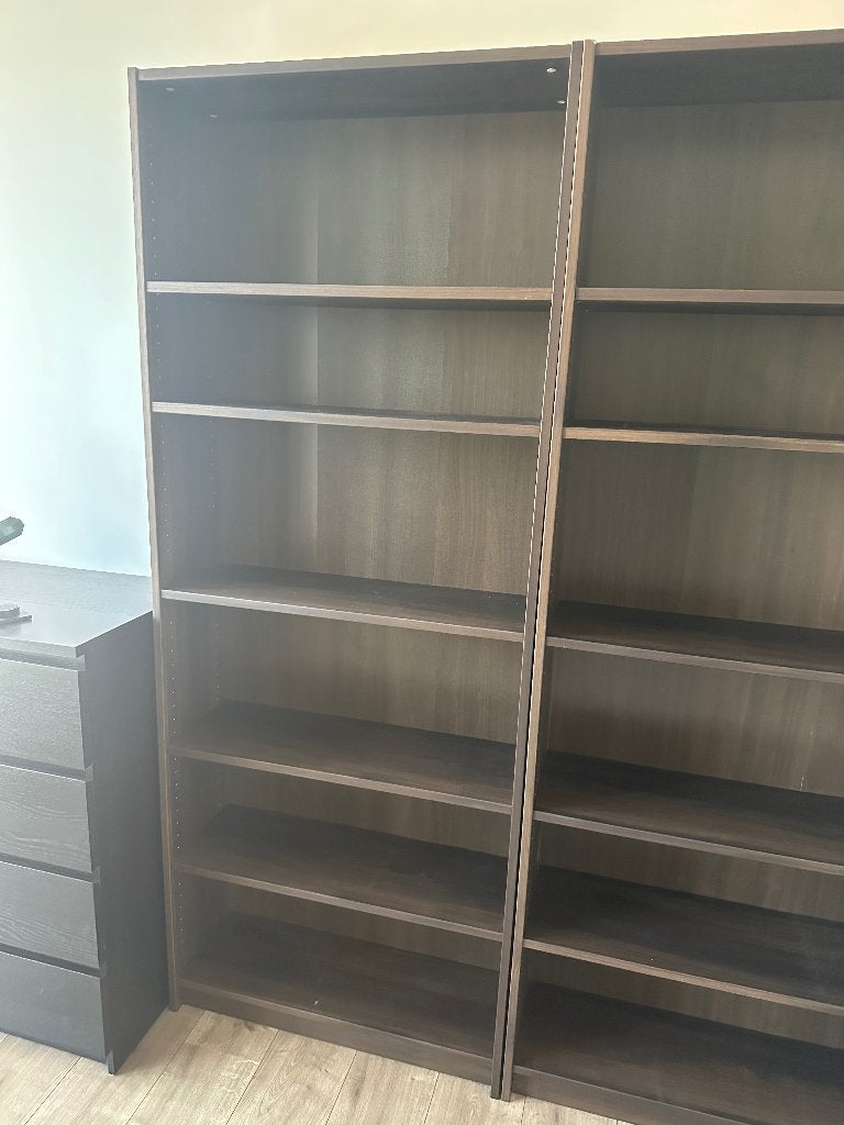 Billy boekenkast donker, Ophalen, Gebruikt, 200 cm of meer, 50 tot 100 cm