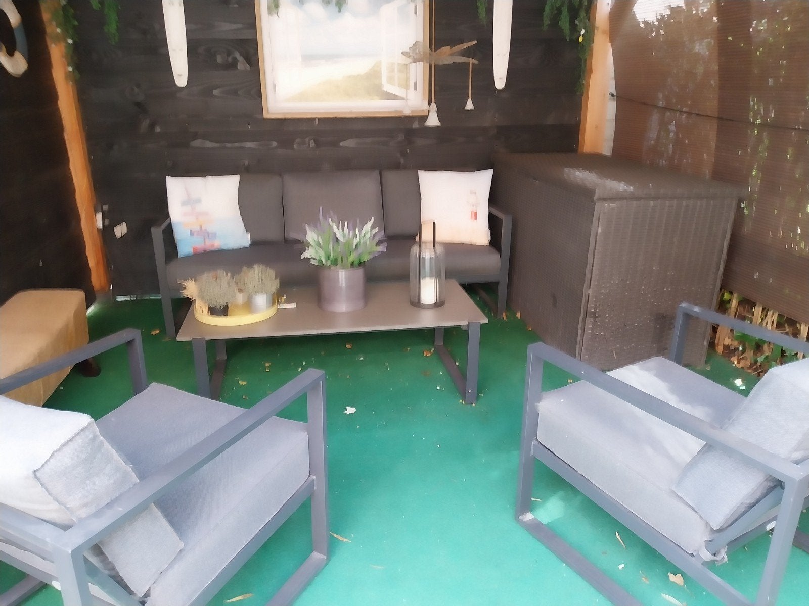 tuinset, 6 zitplaatsen, Aluminium, Ophalen of Verzenden, Zo goed als nieuw