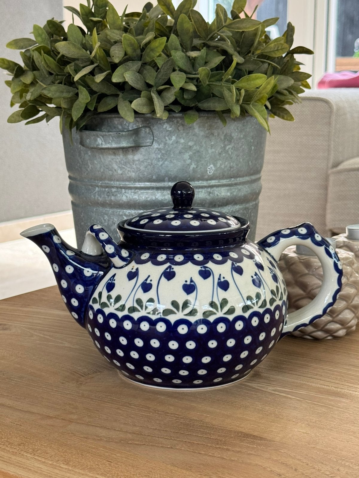 Grote Bunzlau theepot, Ophalen, Nieuw, Aardewerk, Theepot