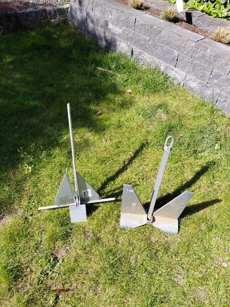 2x Klap-anker 2,5 kg en 5 kg, Ophalen of Verzenden, Gebruikt, Overige typen