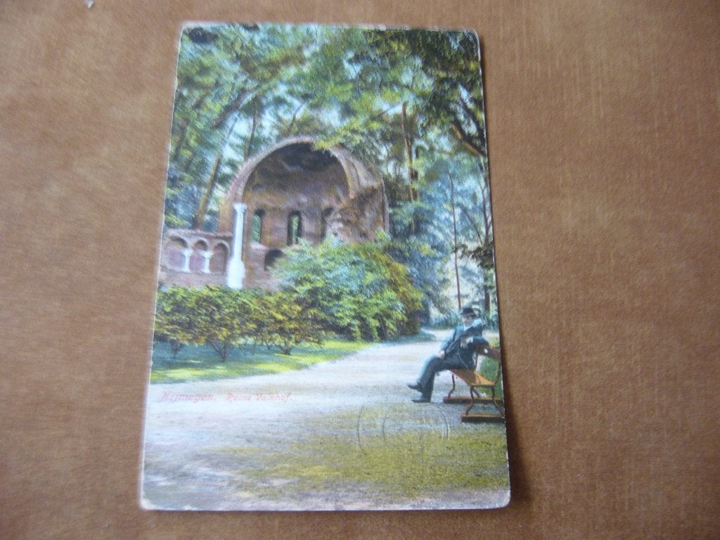 NIJMEGEN  =  RUINE VALKHOF  BRIEFKAART  1912, Ophalen of Verzenden, Voor 1920, Gelopen, Gelderland
