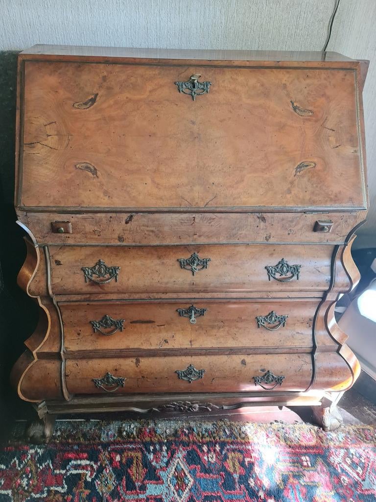 Antieke secretaire, barok stijl, Ophalen