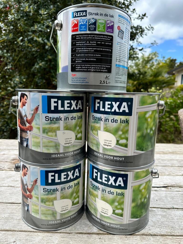 Flexa    Stak in de lak, Ophalen, Zo goed als nieuw, Wit, Lak