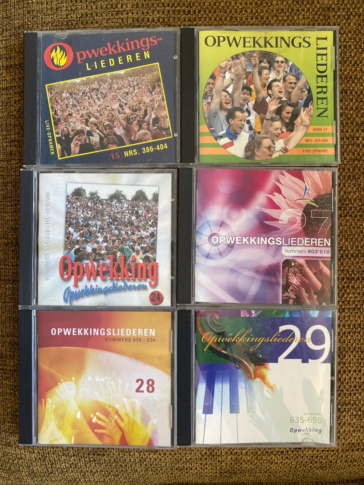 Opwekkingsliederen cd’s 15,17, 24,27, 28 en 29, Cd's en Dvd's, Cd's | Religie en Gospel, Gebruikt, Geestelijke liederen, Ophalen of Verzenden
